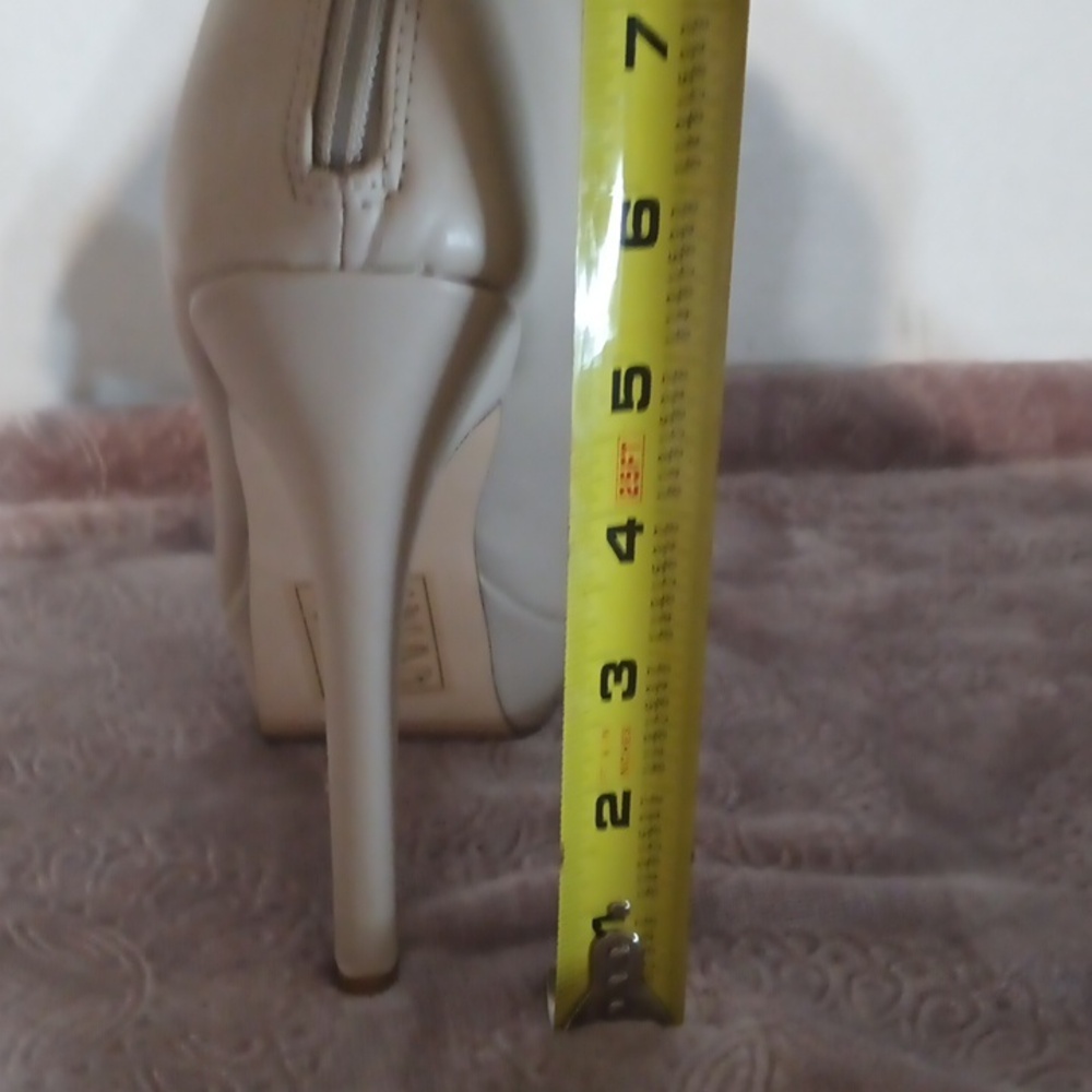 Beige Lace-Up Over-the-Knee Boots Scene By Shoedazzle - Picture 8 of 8